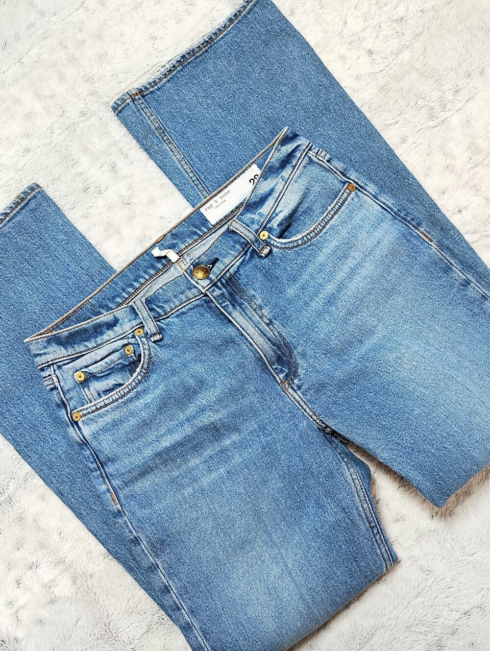 Rag & Bone $225 Peyton Mid-rise Bootcut Huntley Women's 28 Ranch Coastal Cowgirl - Picture 5 of 13